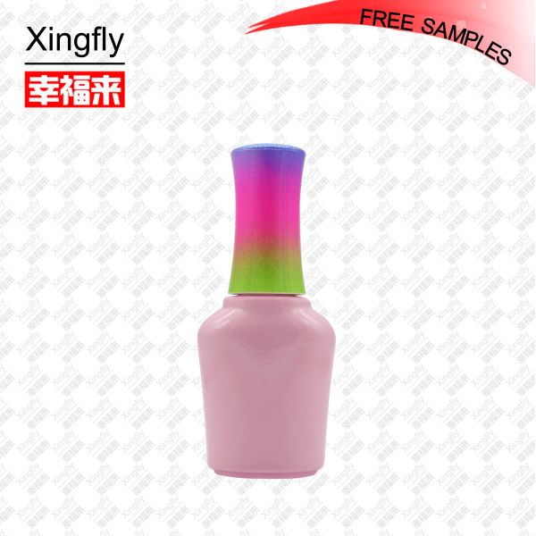 Xingfly Polvo de uñas Cap estampado en caliente Logotipo Material plástico