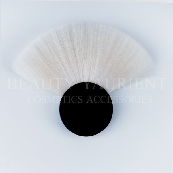 Durable White  PBT Hair Compact Blusher Brush Cheek  Makeup Brush