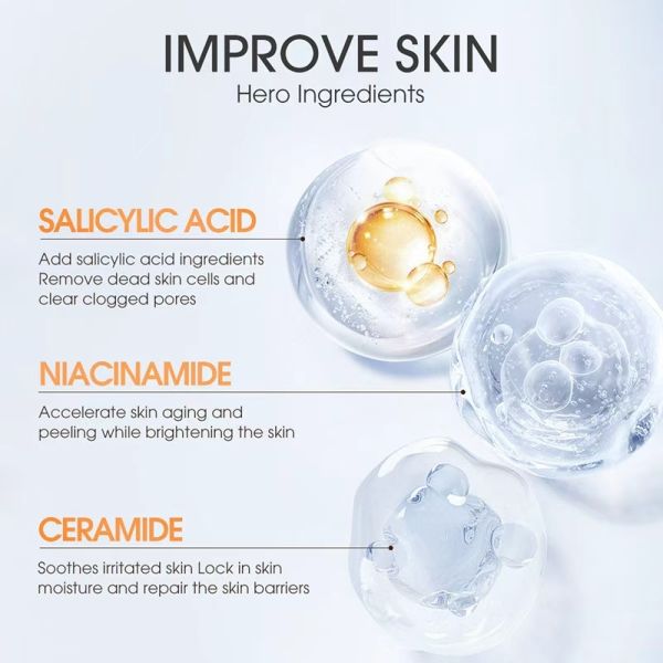 High Quality Korean Hyaluronic Acid Whitening Facial Cleanser Cream Anti-acne Herbal for Women