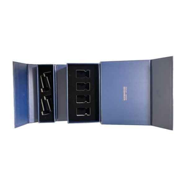 Custom Logo Printed Rigid Black Paperboard Magnetic Closure Apparel Gift Box Custom Clothing Box Garment Packaging Box