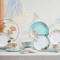 Ready To Ship In Stock Custom Ceramic Dinnerware Set Personalized Plates Bowls / Mugs for Formal and Casual Dining