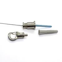 Les signes accrochants laissent tomber l'ensemble de câble du kit 2 de crochets de plafond avec la bride de câble métallique d'acier inoxydable