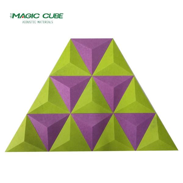 Indoor Decoration 3D Acoustic Panel Fire Resistance With Cutting Design