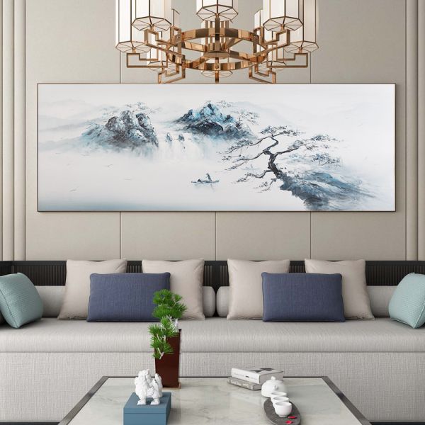 Naturaleza Paisaje Decoración del hogar Pinturas de pared Arte de lienzo Pintura al óleo Lienzo de textura moderna Medio aceite Tamaño personalizado Aceptado