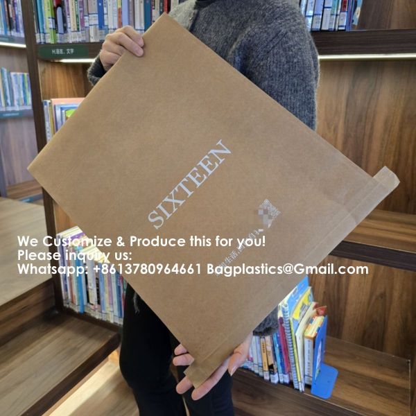 Custom Printed Design Clothing Courier Package Shipping Poly mailer Paper Mailer Biodegradable Kraft Cardboard Mail Envelope Paper Mailing Bag