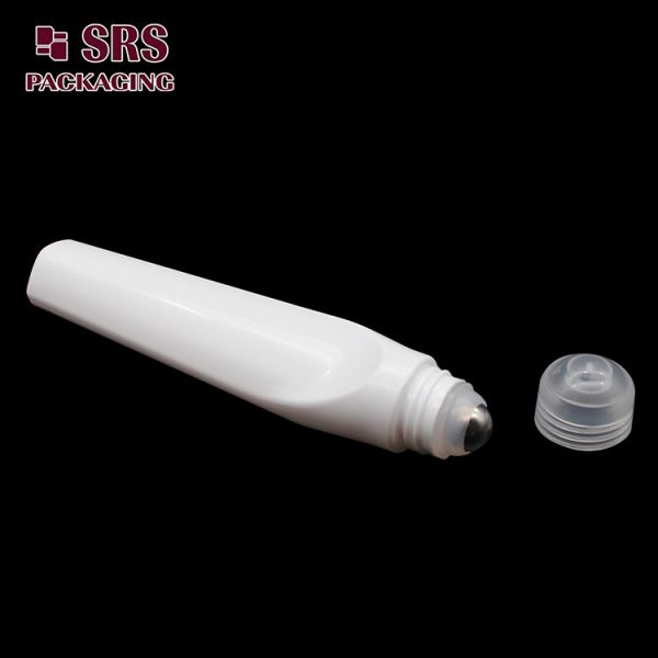 SRS luxury plastic white color 15ml roll on bottle for eye cream