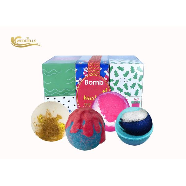 Promotion Gift Girls Bath Bomb Set , Pretty Bath Bombs For Body Relaxing