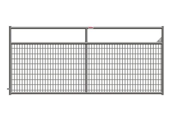 A porta resistente da exploração agrícola do metal de 10 Ft do tempo, fio encheu as portas de aço da exploração agrícola do tubo