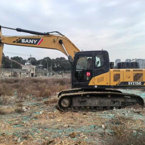 Utilisé 2019 SANY SY215-10 Excavateur 21Ton Capacité de service complet Historique de la construction