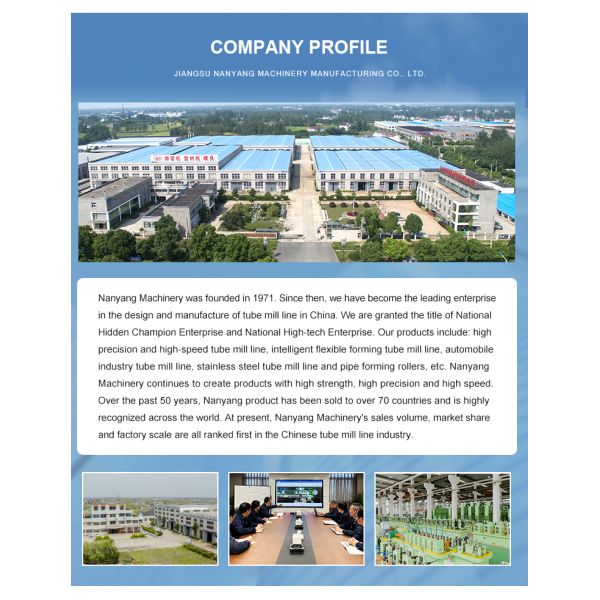 Cutting System Nanyang ERW Welded Iron Pipe Mill Production Line Carbon Steel Round Pipe to Square Pipe Making Machine