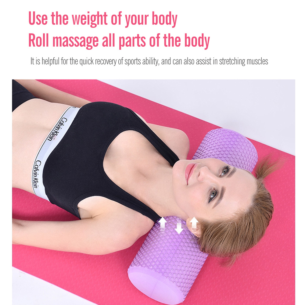 New Yoga Column Muscle Athletic Equipment Workout Vibration Hollow Yoga Foam Roller Massage Set Soft Supplier High Density