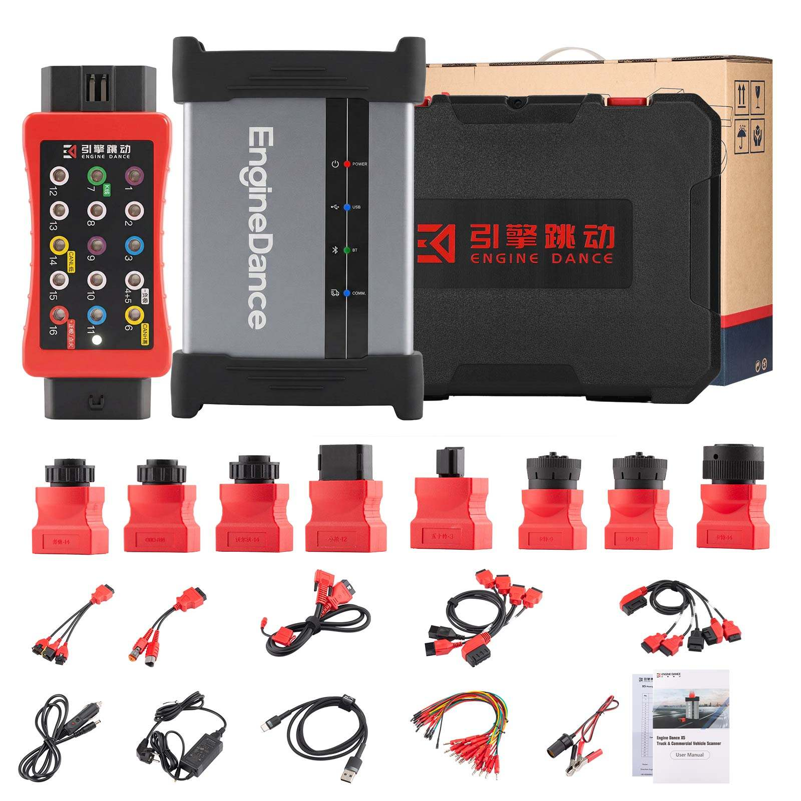 Engine Dance X5 Ultra Ecu Tuning Programming Tool Comprehensive Diagnosis Tool Tuning Machine for Truck &Diesel Vehicles