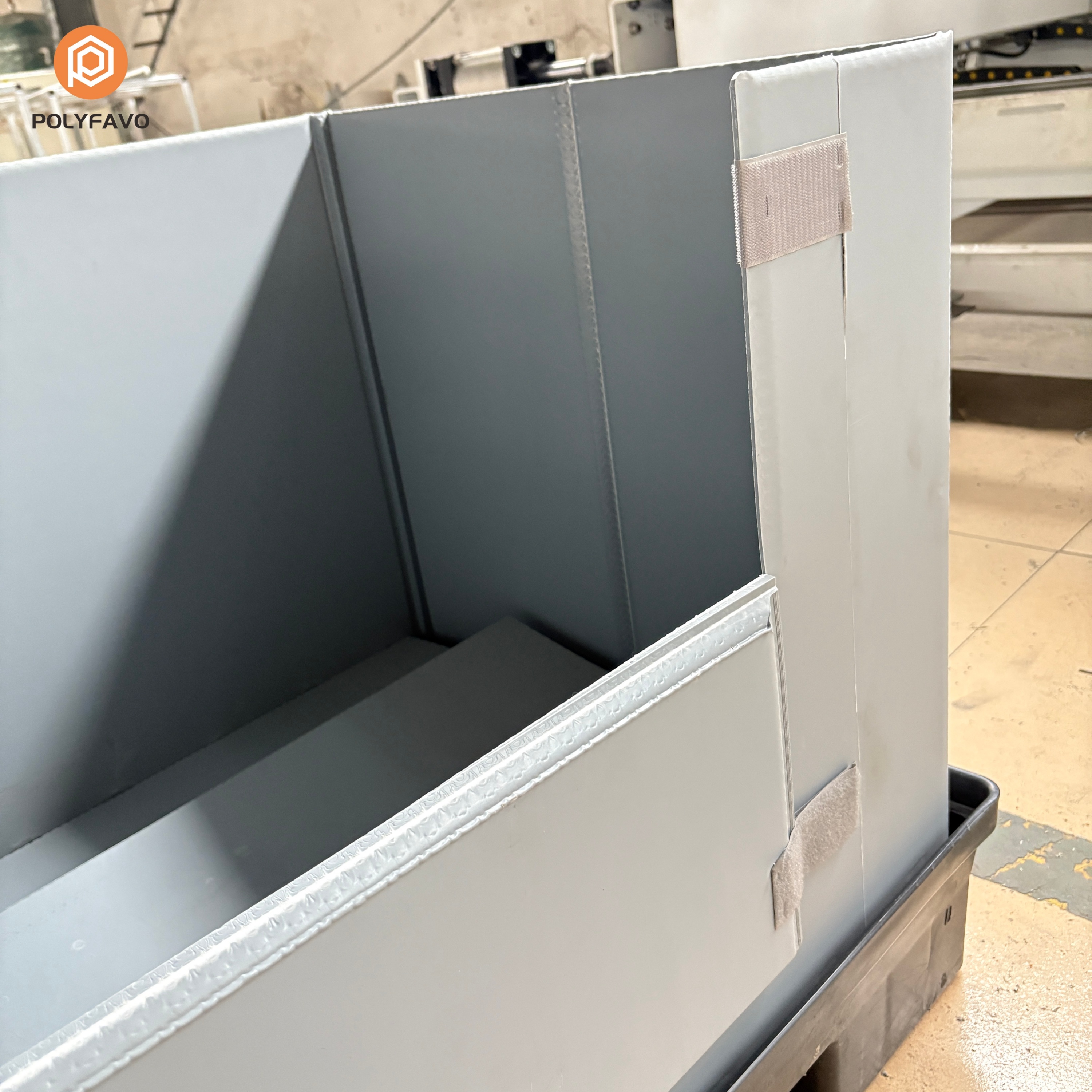  Heavy-Duty Multi-Grid Box for Factory Floor Use Stackable Plastic Organizer--Waterproof & Reusable for Warehouse Parts Storage