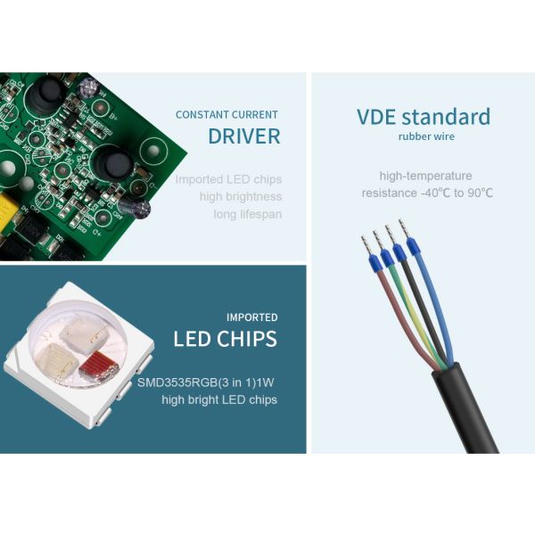 VDE SS316L привел управление 1450ma освещения 24V 18W Extenal бассейна