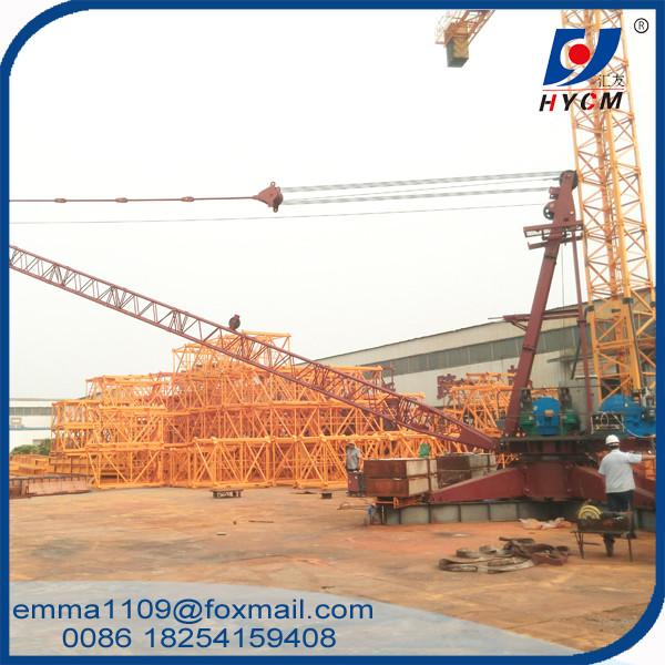 3 toneladas QD1515 Luffing Derrick Crane Elevação Edifícios Materiais Máquinas