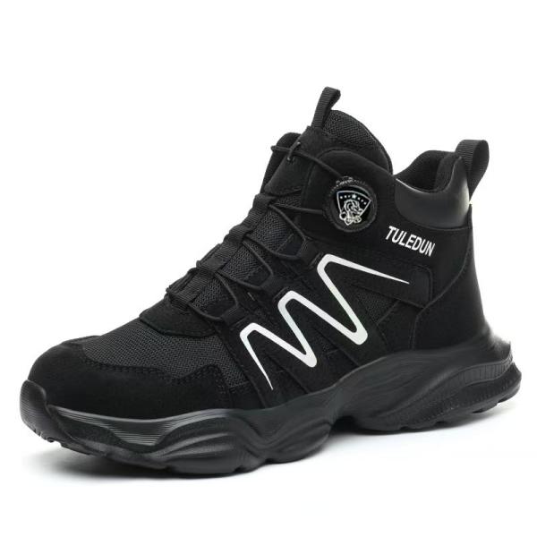 Men's Lightweight Leather Hiking Boots Waterproof Outdoor Mountain Shoes