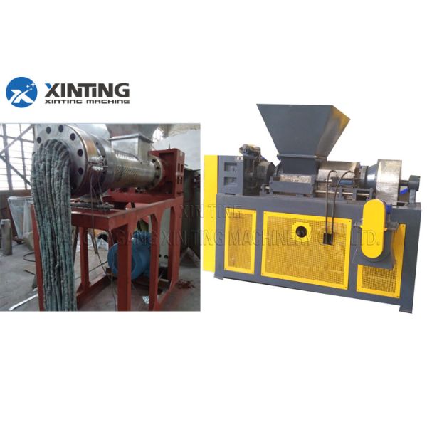 Plastic Film Drying Pelletizing Pp Recycling Machine With Screw Heaters And Cutting Device