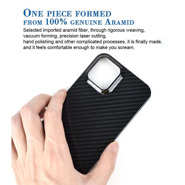 Сделайте случай водостойким телефона волокна Aramid углерода iPhone 12