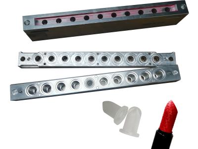 Metal do batom do batom do silicone de 10 cavidades molde de alumínio do meio