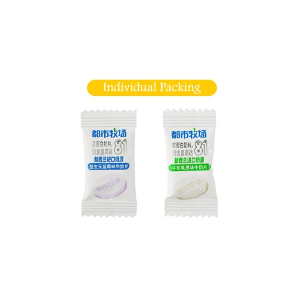 No non-dairy creamer chewy milk compressed candy for kids youth old people