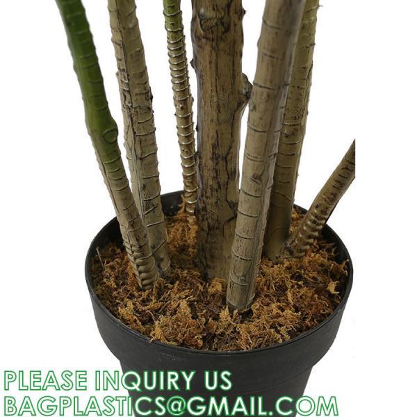 Dracaena Silk Plant Artificial 5ft Faux House Plants Evergreen Dracaena Marginata Fake Yucca Palm Trees in Pot