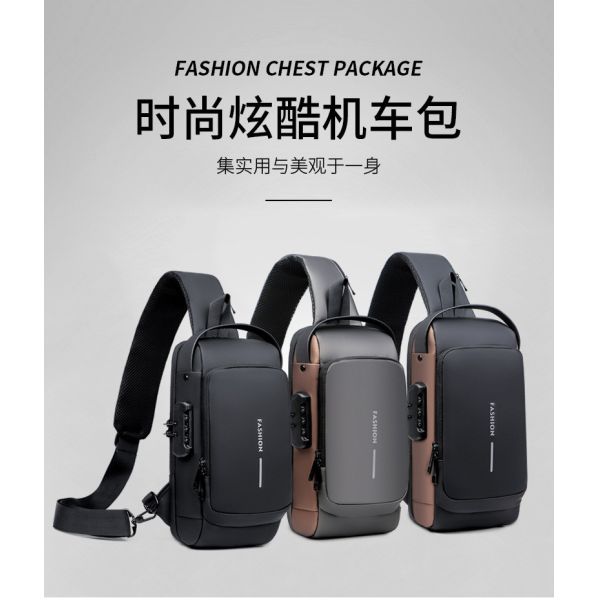 Custom Unisex Smart Lightweight Crossbody Chest Bag Waterproof Cross Bum Fanny Pack Anti Theft