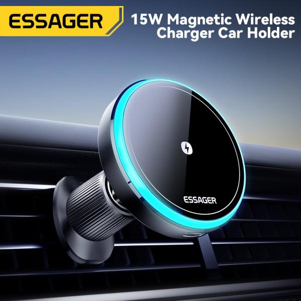 Magnetic 15W Wireless Charging Air Vent Car Mount Phone Holder ESSAGER T1