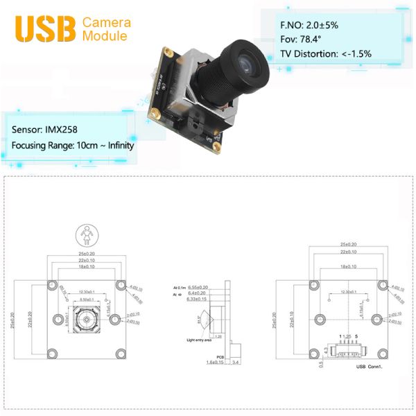 13MP IMX258 CMOS USB Camera Module