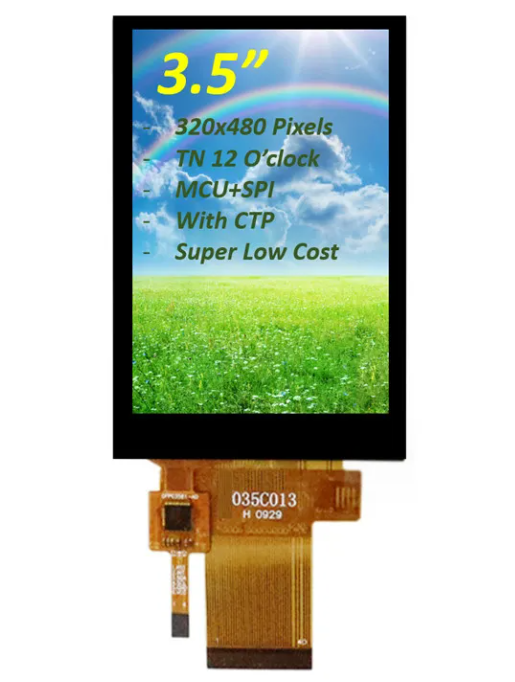 3.5 Inch 320x480 Pixels TFT LCD Touch Screen Display with Capacitive Touch Panel