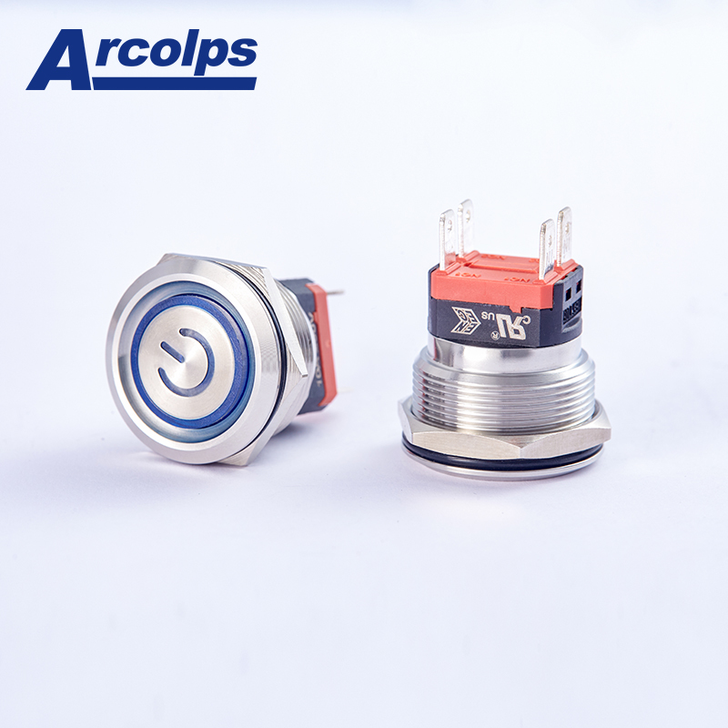 Arcolps 22mm Momentary Push Button Switch 10A Max. Current 250V Max.