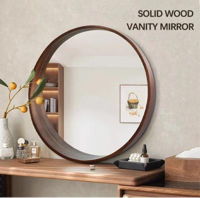 24 Inches Black Framed Vanity Mirror , Custom Framed Mirrors For Bathrooms