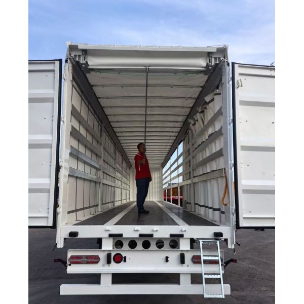 Колесная основание 1310 мм прочный боковой занавес полуприцеп для гибкой и безопасной загрузки