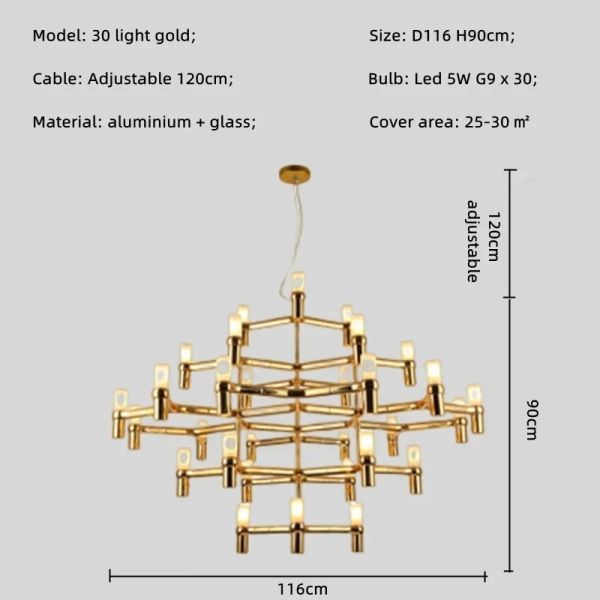 Creative Art Deco Pendant Lights Modern Luxury Chandeliers Crown Magnum Pendant（WH-AP-604）