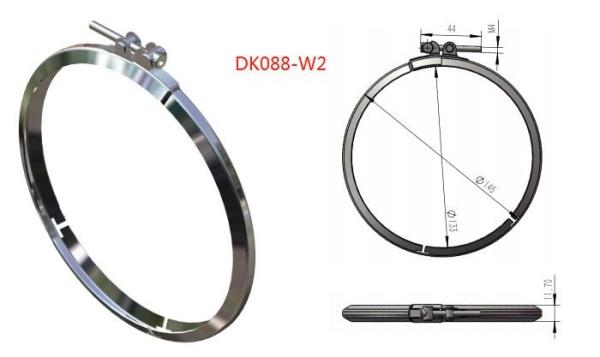 Polishing Steel Drum Lever Lock Ring SUS316 Acids Resistance