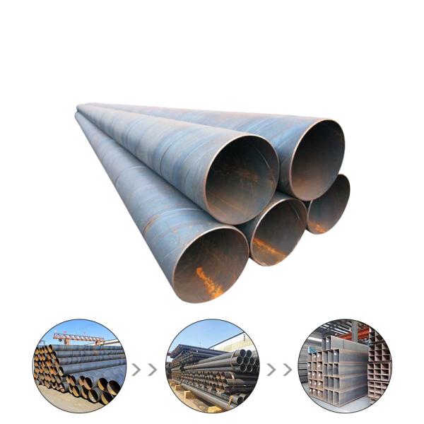 BS1387 Spiral Welded Steel Pipes 3200mm Large Size Carbon Steel Pipes SSAW
