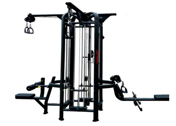 4 Station Multi Gym Equipment Luxury Rigid Simple Movements Coating Treatment