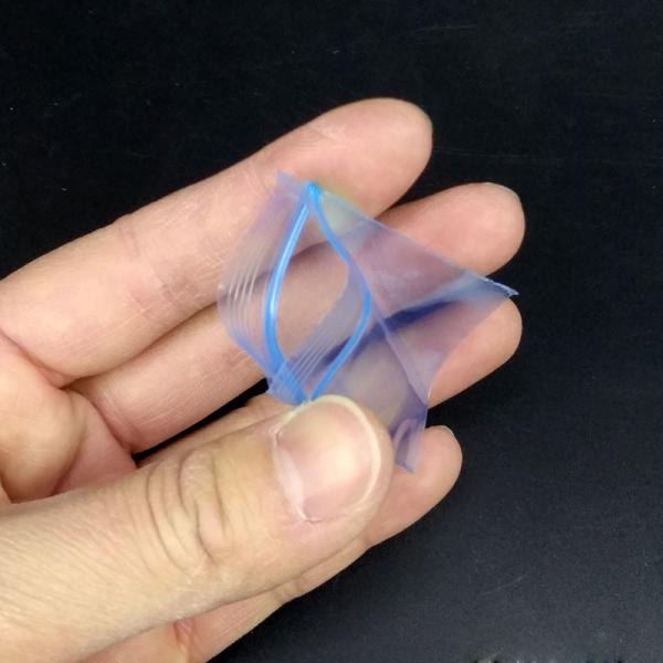 Transparent Mini Plastic Zipper Bags For Food Phone Card Packaging