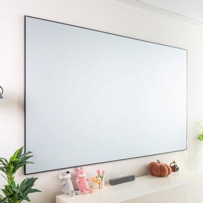 Ultra Thin Frame Projector Screens 80 Inch - 200 Inch Ambient Light Projector Screen For Home Theater