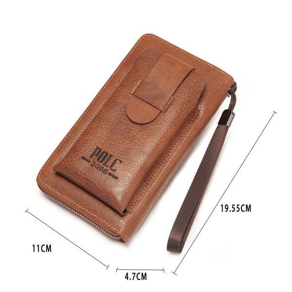 Long Wallet Business Cross-Border Clutch Bag Men PU Multi-Card Slot Wallet Large Capacity Portable Mobile Phone Bag Wholesale
