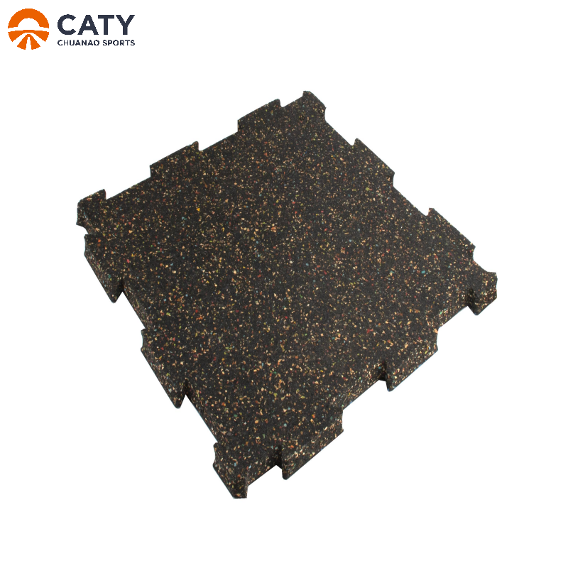 Non-Toxic and Oderless Interlocking Rubber Tiles with Buckle System for Seamless Gym and Commercial Flooring