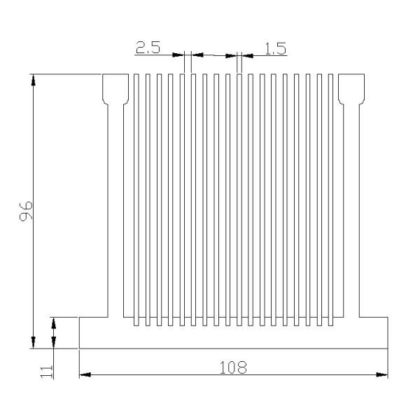 Rustproof Anodized Aluminum Heat Sink , Anticorrosive Aluminium Heatsink Profile