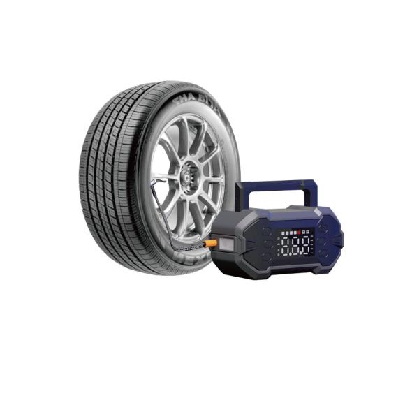 High Capacity 20000mAh Car Battery Booster with Air Compressor and Smart Safety Cable