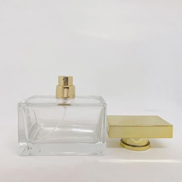 Creative 100ml Perfume Bottle with Zamak cap Spray Bottle Glass Bottle Bayonet Cosmetic Packaging