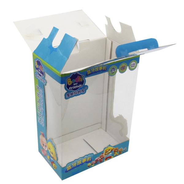 Children'S Toy Packaging PVC White Cardboard Corrugated Box With Window Opening