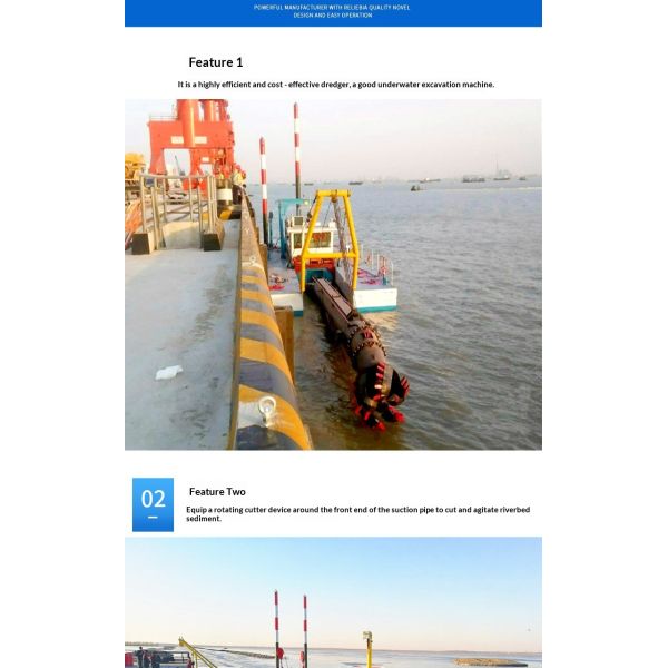 Portable 450m³/h Diesel Engine Cutter Suction Dredger for River and Lake Dredging