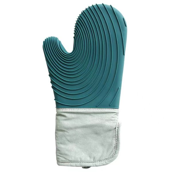 Silicone Gloves Heat Resistant Double Oven Mitts for Kitchen Cooking BBQ Baking