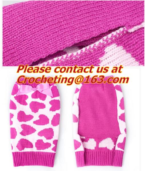 Hand crochet, dog sweaters, crochet Pet Sweater, knit dog sweaters, Dog snowflake pattern