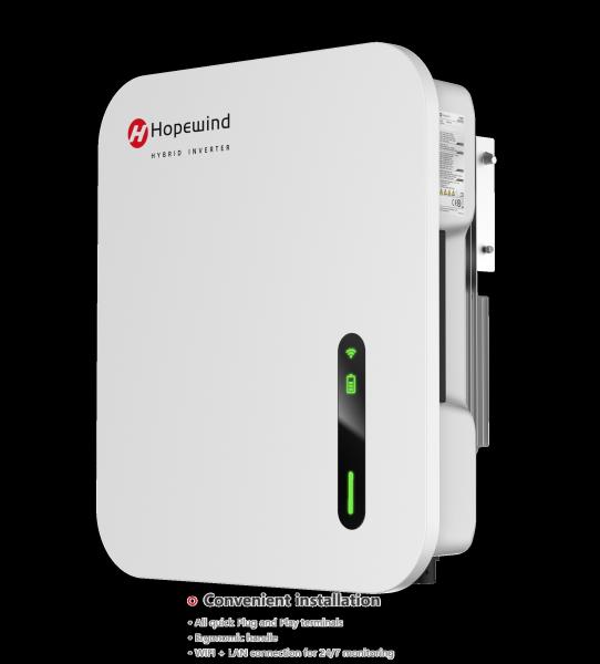 Inversor híbrido de três fases de 6 kW Hopewind HYNV6K-G01 para uso doméstico