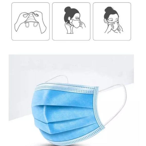 Dust Proof Cotton Dust Proof Face Mask 3 Layers Folding Design  Easy To Carry