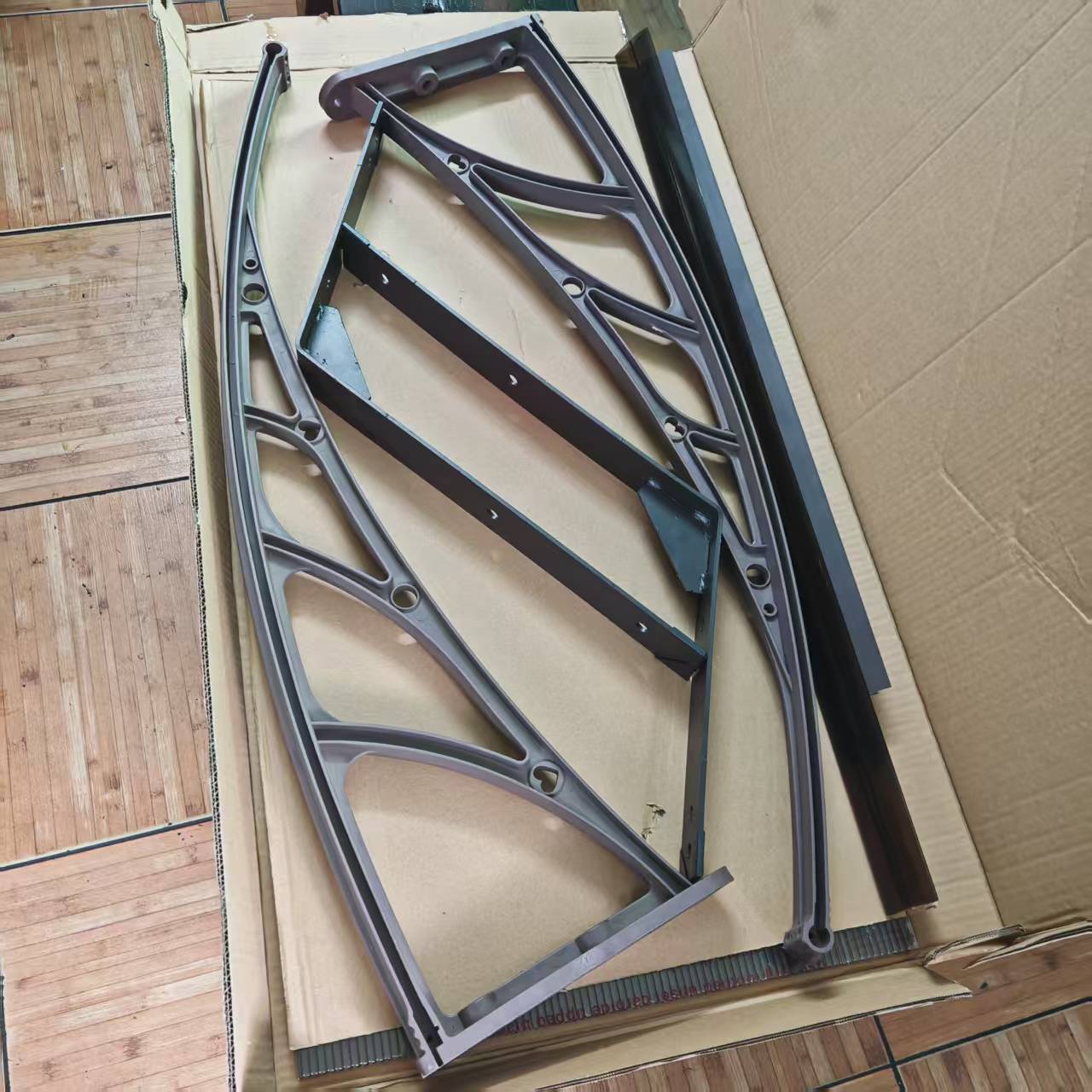 Polycarbonate sheet Roofing Plastic Bracket Lawn Mower Canopy Easy install